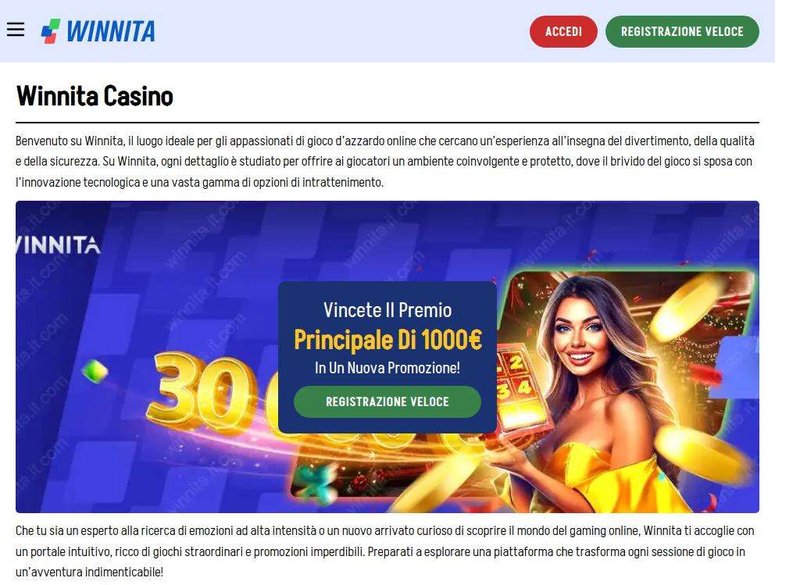 Winnita app - Acquista il tuo Abbonamento a Winnita Casino e Aumenta i Tuoi Premi